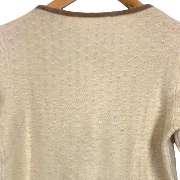 Liz Claiborne Knit Women’s Sweater Sz Petite Small Angora Blend Applique Floral - Picture 5 of 8